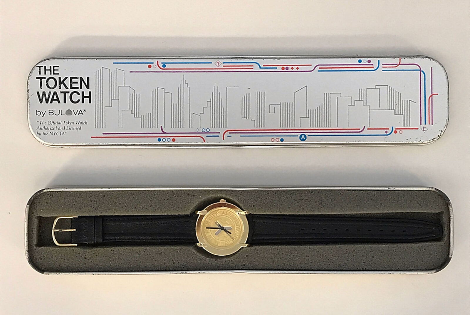 Disseño de NewYork en los relojes Bulova, 1990s.